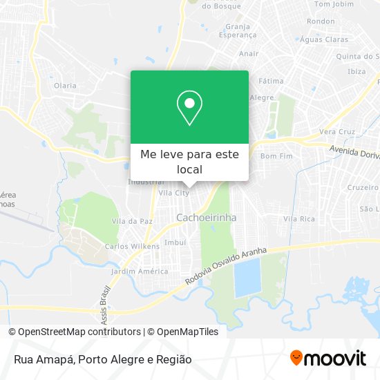 Rua Amapá mapa