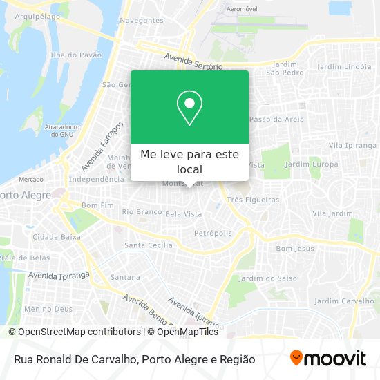 Rua Ronald De Carvalho mapa