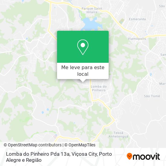 Lomba do Pinheiro Pda 13a, Viçosa City mapa