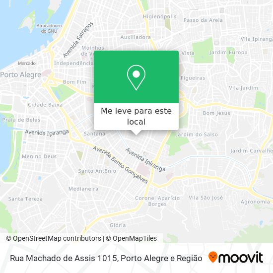 Rua Machado de Assis 1015 mapa