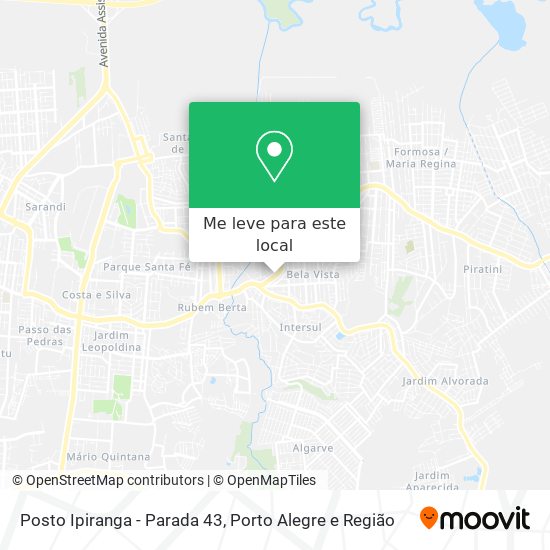 Posto Ipiranga - Parada 43 mapa