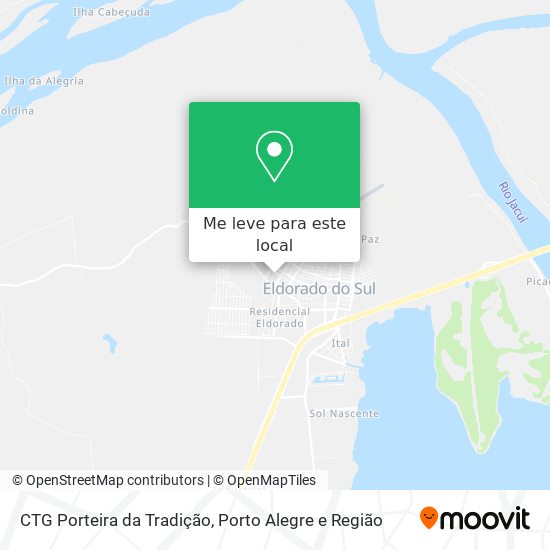 CTG Porteira da Tradição mapa