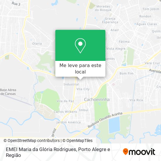 EMEI Maria da Glória Rodrigues mapa