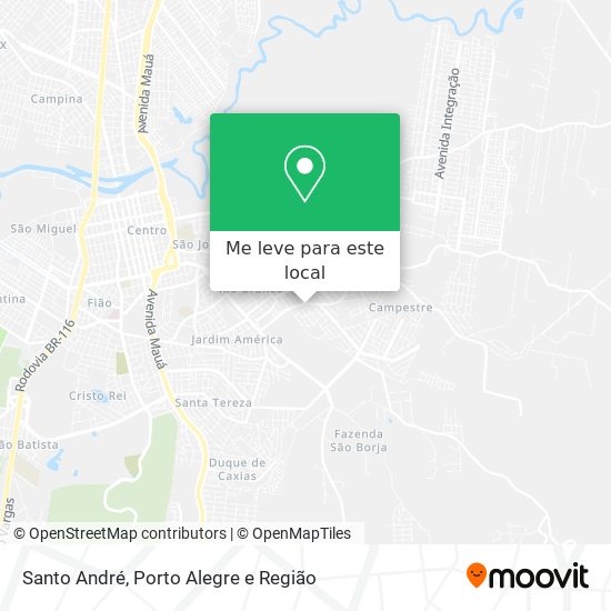 Santo André mapa