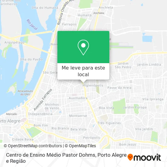 Centro de Ensino Médio Pastor Dohms mapa