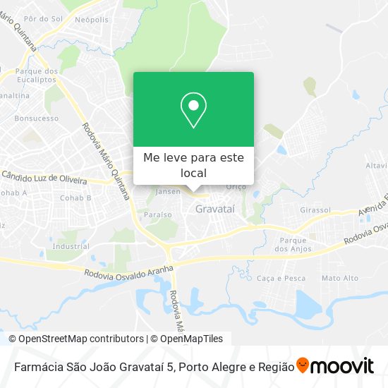 Farmácia São João Gravataí 5 mapa