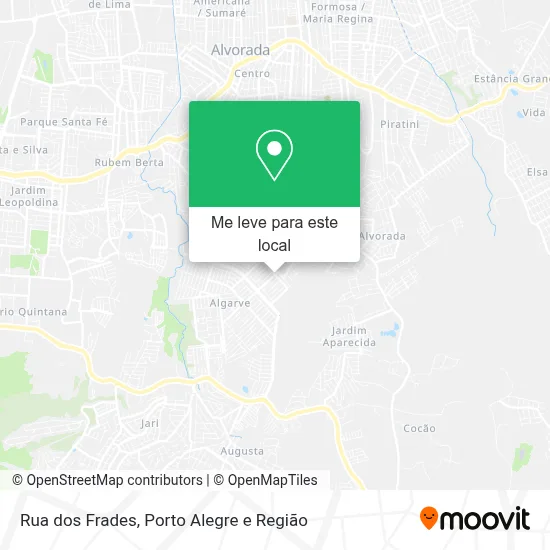 Rua dos Frades mapa