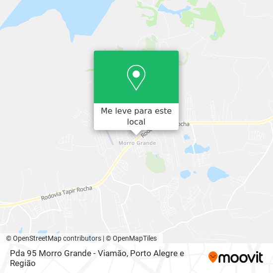 Pda 95 Morro Grande - Viamão mapa