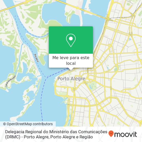 Delegacia Regional do Ministério das Comunicações (DRMC) - Porto Alegre mapa