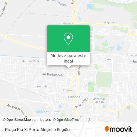 Praça Pio X mapa