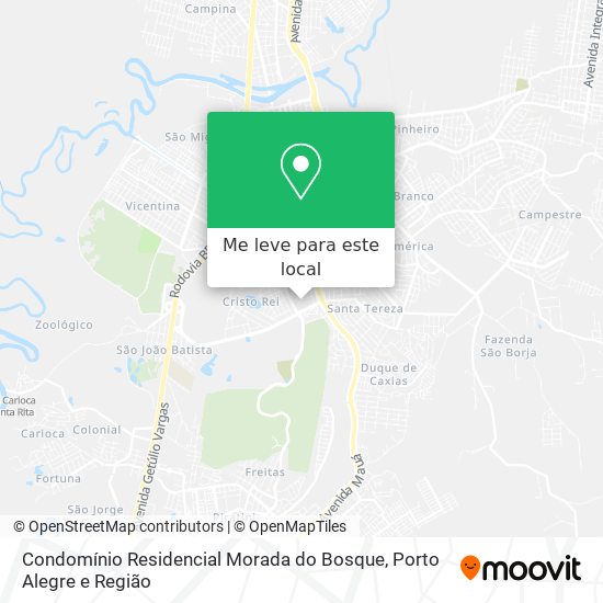 Condomínio Residencial Morada do Bosque mapa