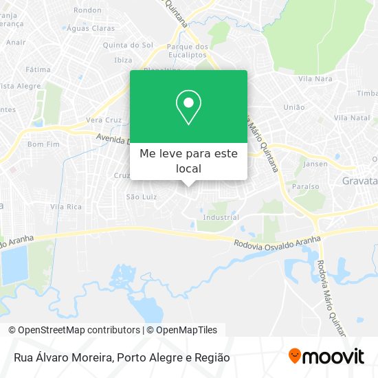 Rua Álvaro Moreira mapa