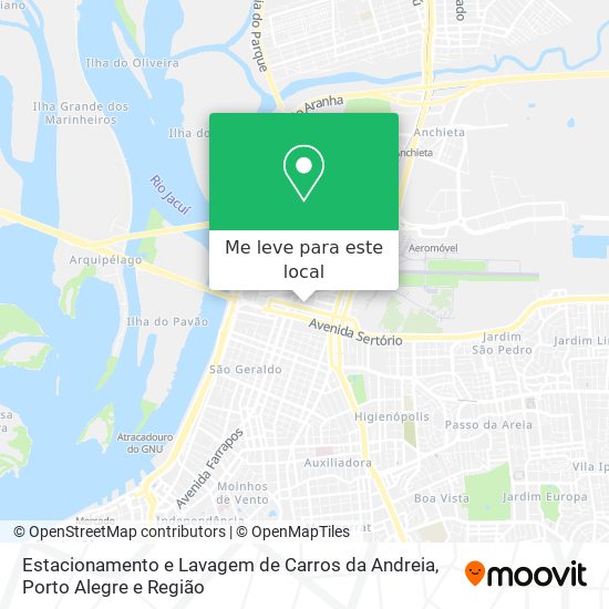 Estacionamento e Lavagem de Carros da Andreia mapa