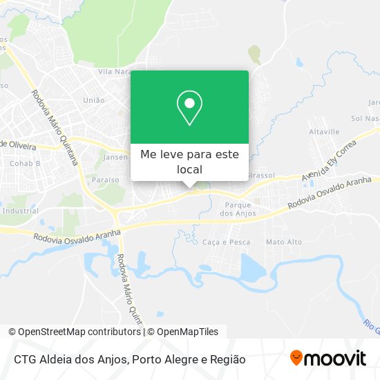 CTG Aldeia dos Anjos mapa