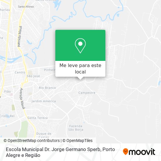 Escola Municipal Dr. Jorge Germano Sperb mapa