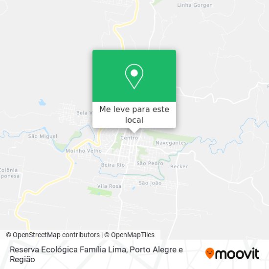 Reserva Ecológica Família Lima mapa