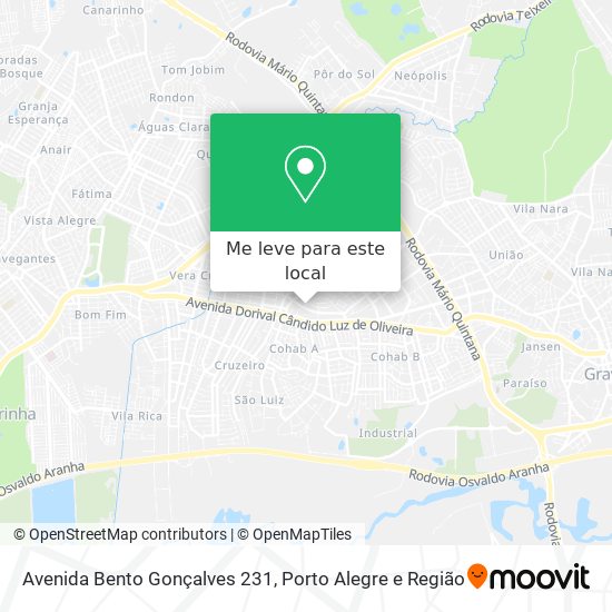 Avenida Bento Gonçalves 231 mapa