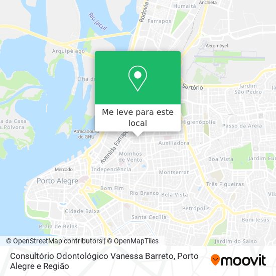 Consultório Odontológico Vanessa Barreto mapa