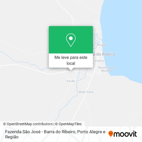 Fazenda São José - Barra do Ribeiro mapa