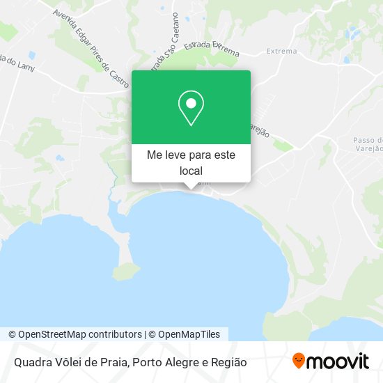 Quadra Vôlei de Praia mapa