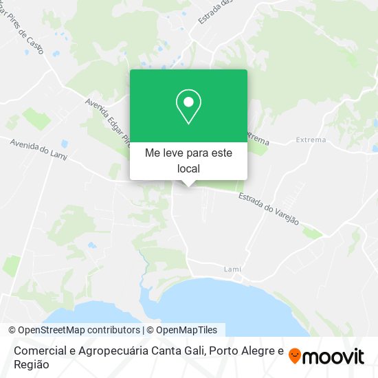 Comercial e Agropecuária Canta Gali mapa