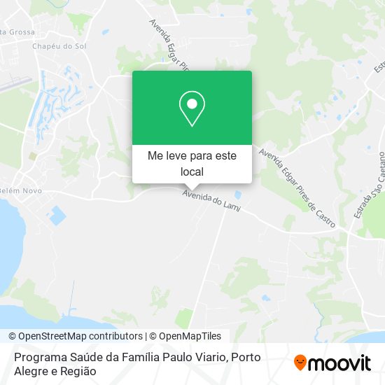 Programa Saúde da Família Paulo Viario mapa