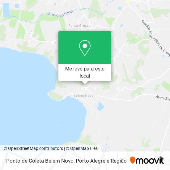 Ponto de Coleta Belém Novo mapa