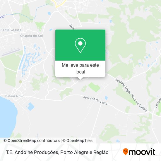 T.E. Andolhe Produções mapa