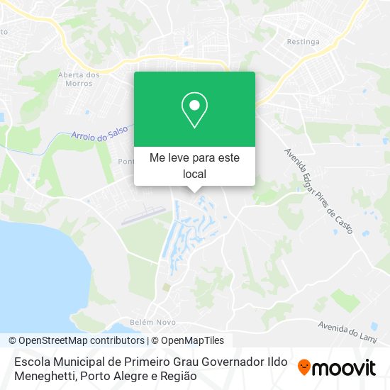 Escola Municipal de Primeiro Grau Governador Ildo Meneghetti mapa