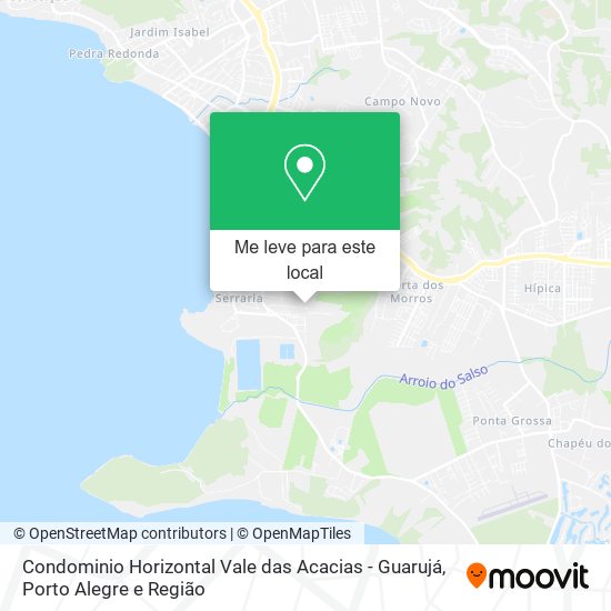 Condominio Horizontal Vale das Acacias - Guarujá mapa