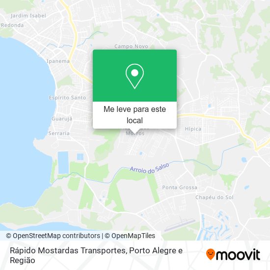 Rápido Mostardas Transportes mapa