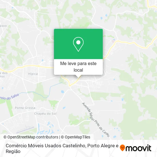 Comércio Móveis Usados Castelinho mapa