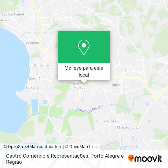 Castro Comércio e Representações mapa