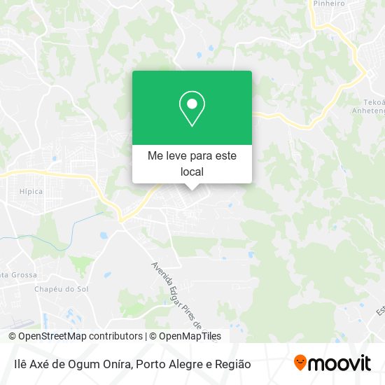 Ilê Axé de Ogum Oníra mapa