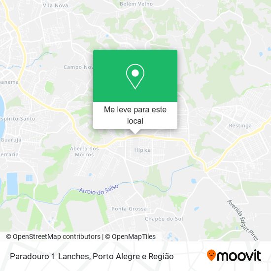 Paradouro 1 Lanches mapa