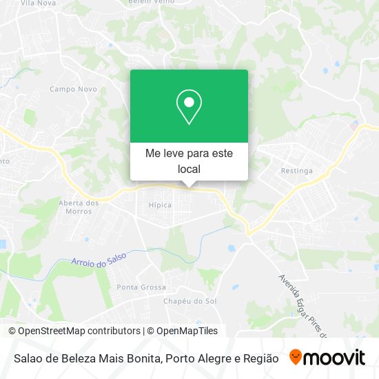 Salao de Beleza Mais Bonita mapa