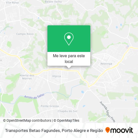 Transportes Betao Fagundes mapa
