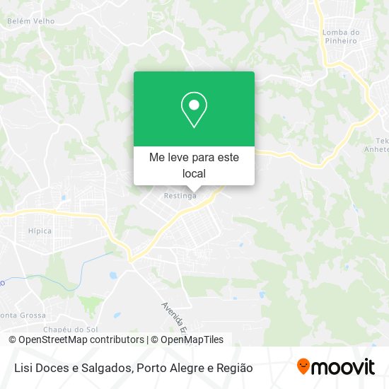 Lisi Doces e Salgados mapa
