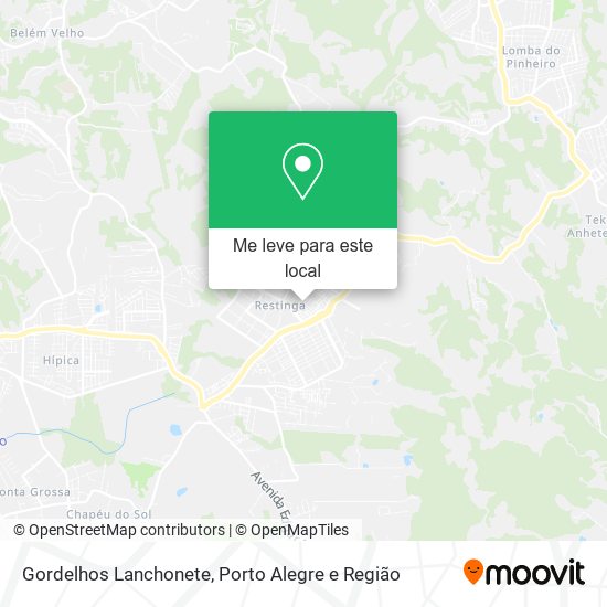 Gordelhos Lanchonete mapa