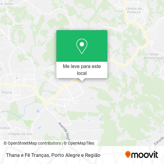 Thana e Fê Tranças mapa