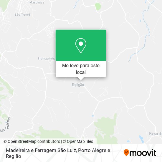 Madeireira e Ferragem São Luiz mapa