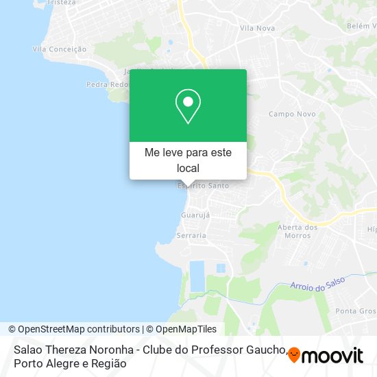 Salao Thereza Noronha - Clube do Professor Gaucho mapa