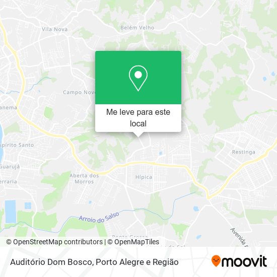 Auditório Dom Bosco mapa