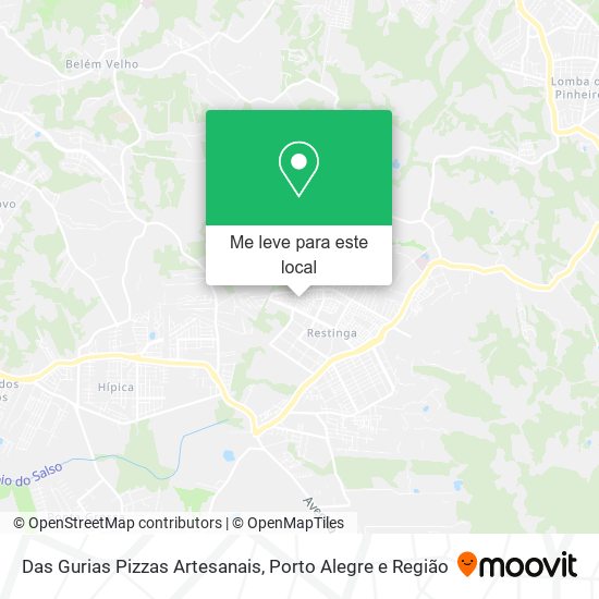 Das Gurias Pizzas Artesanais mapa