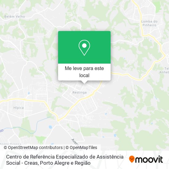 Centro de Referência Especializado de Assistência Social - Creas mapa