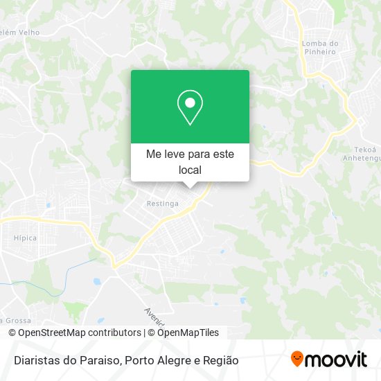 Diaristas do Paraiso mapa