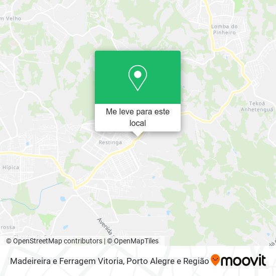Madeireira e Ferragem Vitoria mapa