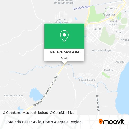 Hotelaria Cezar Ávila mapa