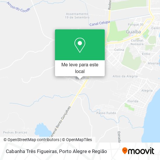 Cabanha Três Figueiras mapa