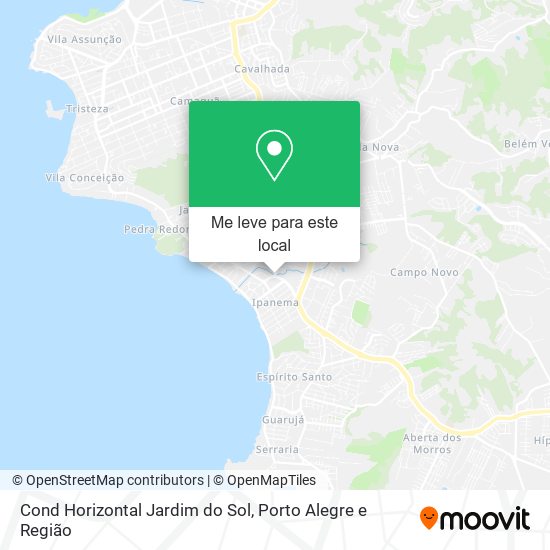 Cond Horizontal Jardim do Sol mapa